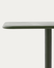 Load image into Gallery viewer, Brai outdoor table in green galvanised steel 70 x 70cm - image 7