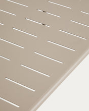Load image into Gallery viewer, Zivia outdoor table in taupe galvanised steel 90 x 50cm - image 5