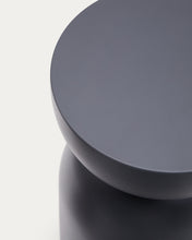 Load image into Gallery viewer, Side table Rachell made of metal with a grey painted finish Ø30 cm - image 4