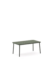 Load image into Gallery viewer, Zivia outdoor coffee table in green galvanised steel 90 x 50cm - image 2