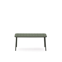 Load image into Gallery viewer, Zivia outdoor coffee table in green galvanised steel 90 x 50cm - image 3