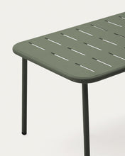 Load image into Gallery viewer, Zivia outdoor coffee table in green galvanised steel 90 x 50cm - image 9