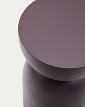 Load image into Gallery viewer, Side table Rachell made of metal with a purple painted finish Ø30 cm - image 4
