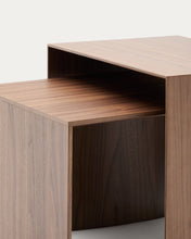 Load image into Gallery viewer, Litto walnut veneer FSC Mix Credit side table, 55 x 40 cm - image 8