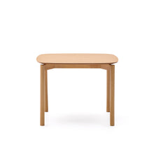 Load image into Gallery viewer, Indara square table in ash veneer with natural finish 100 x 100 cm - image 3