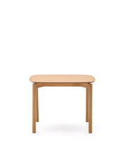Load image into Gallery viewer, Indara square table in ash veneer with natural finish 100 x 100 cm - image 4