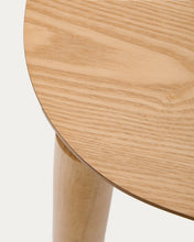 Load image into Gallery viewer, Indara square table in ash veneer with natural finish 100 x 100 cm - image 7