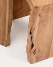 Load image into Gallery viewer, Lomiri set of 2 nesting side tables in solid acacia wood with bleached finish 50 x 42cm/34 x 42cm - image 8