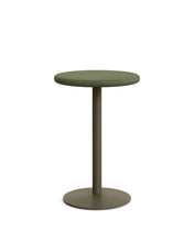Load image into Gallery viewer, Esilda outdoor tall round table with green cement top Ø70cm and green steel base Ø55x96cm - image 2