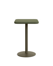 Load image into Gallery viewer, Esilda outdoor tall table with green cement top 70x70cm and green steel base Ø55x96cm