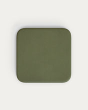 Load image into Gallery viewer, Esilda outdoor tall table with green cement top 70x70cm and green steel base Ø55x96cm - image 4