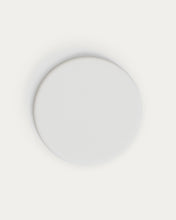 Load image into Gallery viewer, Dina outdoor round table with white cement top Ø70cm and white steel base 48x48x72cm - image 3