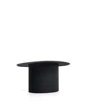 Load image into Gallery viewer, Olir coffee table in tempered glass and black steel 82 x 74 cm - image 2