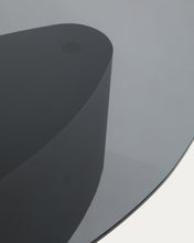 Load image into Gallery viewer, Olir coffee table in tempered glass and black steel 140 x 80 cm - image 5