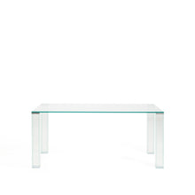 Load image into Gallery viewer, Adularia table in clear tempered glass 160 x 90cm