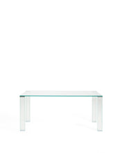 Load image into Gallery viewer, Adularia table in clear tempered glass 160 x 90cm - image 2