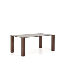 Load image into Gallery viewer, Adularia table in brown tempered glass 160 x 90cm - image 3