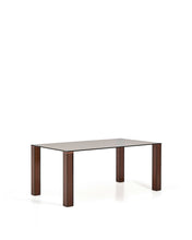Load image into Gallery viewer, Adularia table in brown tempered glass 160 x 90cm - image 4