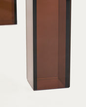 Load image into Gallery viewer, Adularia table in brown tempered glass 160 x 90cm - image 9