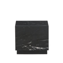 Load image into Gallery viewer, Sorein side table in black marble 40 x 40 cm