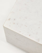 Load image into Gallery viewer, Sorein side table in white marble 50 x 50 cm - image 4