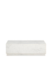 Load image into Gallery viewer, Sorein coffee table in white marble 100 x 50 cm