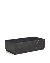 Load image into Gallery viewer, Sorein coffee table in black marble 100 x 50 cm - image 2