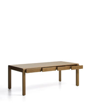 Load image into Gallery viewer, Arelida table in oak veneer and solid oak wood with light brown finish 220 x 100 cm FSC Mix Credit - image 3