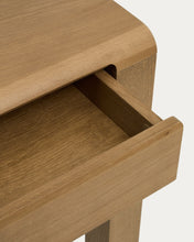 Load image into Gallery viewer, Arelida table in oak veneer and solid oak wood with light brown finish 220 x 100 cm FSC Mix Credit - image 9
