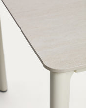 Load image into Gallery viewer, Anafi table in sintered stone and ecru aluminium 180 x 90 cm - image 5