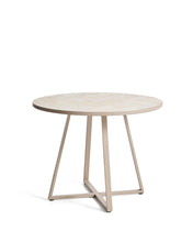 Load image into Gallery viewer, Tella round table in taupe galvanised steel with beige tiles Ø120cm - image 2