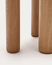 Load image into Gallery viewer, Mailen oval table in ash wood veneer with natural finish, Ø 220 x 105 cm - image 8