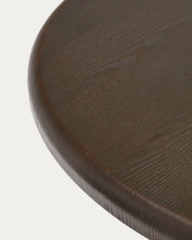 Load image into Gallery viewer, Mailen oval table in ash wood veneer with dark finish, Ø 220 x 105 cm - image 7