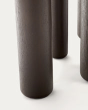 Load image into Gallery viewer, Mailen oval table in ash wood veneer with dark finish, Ø 220 x 105 cm - image 9