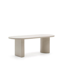 Load image into Gallery viewer, Nealy table in a lacquered MDF in an ecru finish, 200 x 100 cm - image 6