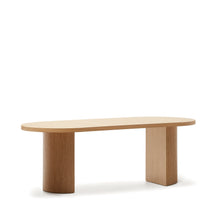 Load image into Gallery viewer, Nealy table with an oak veneer in a natural finish, 200 x 100 cm - image 2