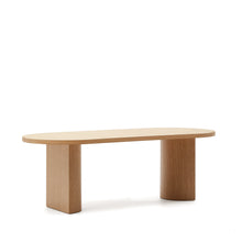 Load image into Gallery viewer, Nealy table with an oak veneer in a natural finish, 200 x 100 cm - image 5