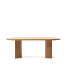 Load image into Gallery viewer, Nealy table with an oak veneer in a natural finish, 200 x 100 cm - image 7