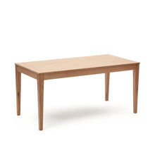 Load image into Gallery viewer, Yain extendable table with oak veneer and solid oak, 160 (220) x 80 cm
