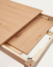 Load image into Gallery viewer, Yain extendable table with oak veneer and solid oak, 160 (220) x 80 cm - image 13