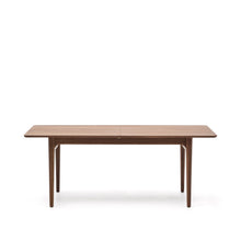 Load image into Gallery viewer, Elan extendable table in veneer and solid walnut wood 200 (260) x 100 cm FSC Mix Credit - image 2