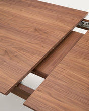 Load image into Gallery viewer, Elan extendable table in veneer and solid walnut wood 200 (260) x 100 cm FSC Mix Credit - image 12