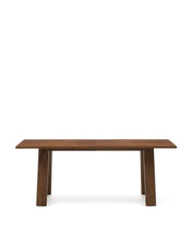 Load image into Gallery viewer, Arlen extendable table in solid oak wood and veneer with a walnut finish 200(250) 95 cm FSC Mix Credit - image 2