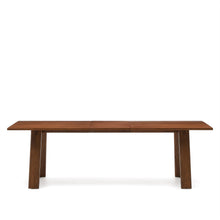 Load image into Gallery viewer, Arlen extendable table in solid oak wood and veneer with a walnut finish 200(250) 95 cm FSC Mix Credit - image 3
