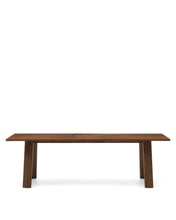 Load image into Gallery viewer, Arlen extendable table in solid oak wood and veneer with a walnut finish 200(250) 95 cm FSC Mix Credit - image 4