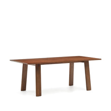 Load image into Gallery viewer, Arlen extendable table in solid oak wood and veneer with a walnut finish 200(250) 95 cm FSC Mix Credit - image 5