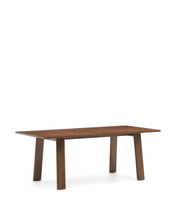 Load image into Gallery viewer, Arlen extendable table in solid oak wood and veneer with a walnut finish 200(250) 95 cm FSC Mix Credit - image 6