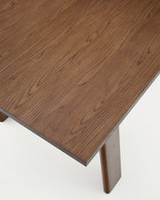 Load image into Gallery viewer, Arlen extendable table in solid oak wood and veneer with a walnut finish 200(250) 95 cm FSC Mix Credit - image 11