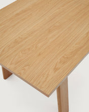 Load image into Gallery viewer, Arlen extendable table in solid oak wood and veneer with a natural finish 200(250)x95cm FSC Mix Credit - image 11