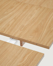 Load image into Gallery viewer, Arlen extendable table in solid oak wood and veneer with a natural finish 200(250)x95cm FSC Mix Credit - image 13